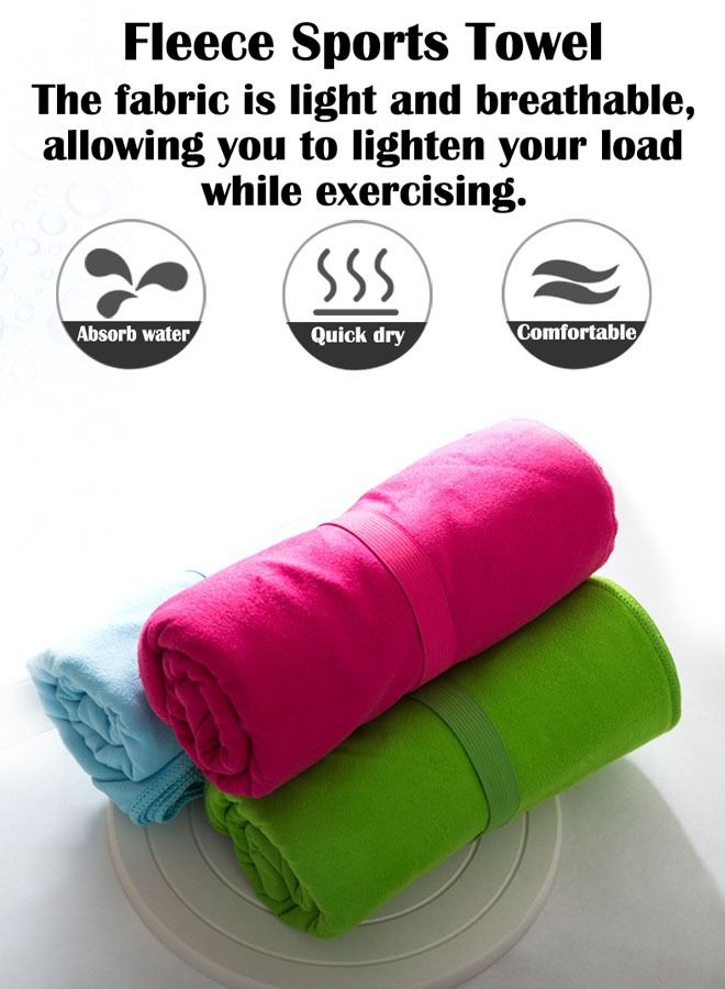 ZCM-HAPPY Quick-Drying Sweat-Absorbent Soft Yoga Fitness Exercise Towel 120x60cm - Image 4