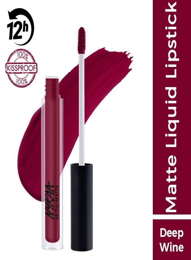 Nykaa All Day Matte Waterproof, Transfer Proof, Mask Proof, 12H Liquid Lipstick - Bride Crew - Image 2