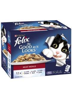 PURINA Felix Meat Menus (12X85g) 