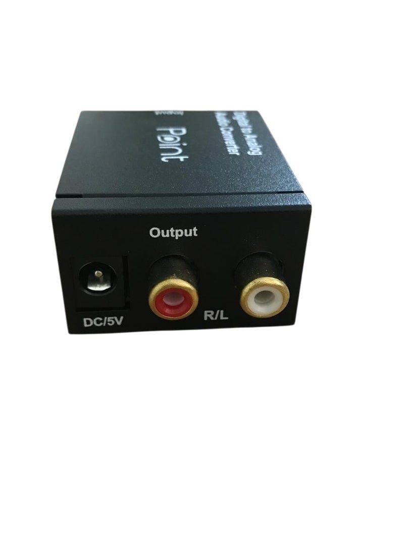 Point Digital to Analog Audio Converter + Adapter – High Quality Sound - Image 2