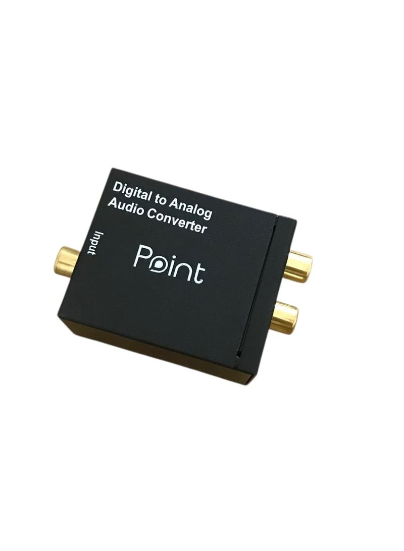 Point Digital to Analog Audio Converter + Adapter – High Quality Sound - Image 1