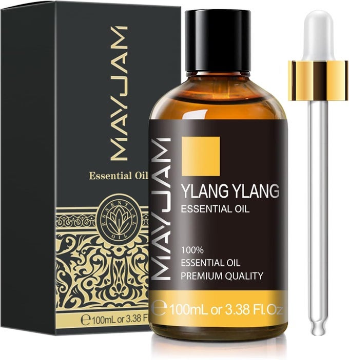 YLANG YLANG ESSENTIAL OIL, 3.38FL.OZ PREMIUM QUALITY ESSENTIAL OILS FOR DIFFUSERS FOR HOME, 100ML YLANG YLANG OIL SCENTED OIL, GREAT FOR DIY SOAP CANDLE MAKING