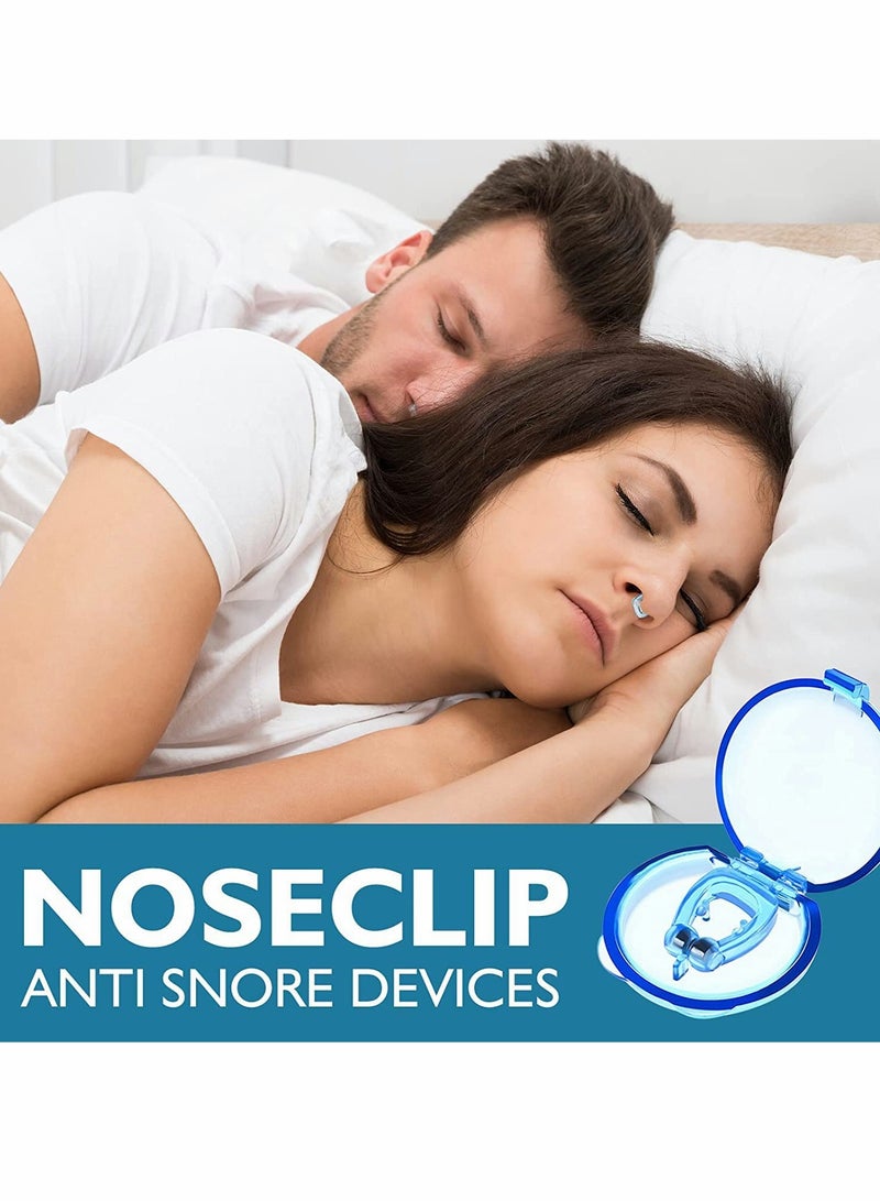 SYOSI جهاز إيقاف الشخير كليبل - جهاز مضاد للشخير - مشبك أنف سيليكوني - موسع أنفي مغناطيسي - يوفر الحل الفعال لإيقاف 4 قطع - Image 3