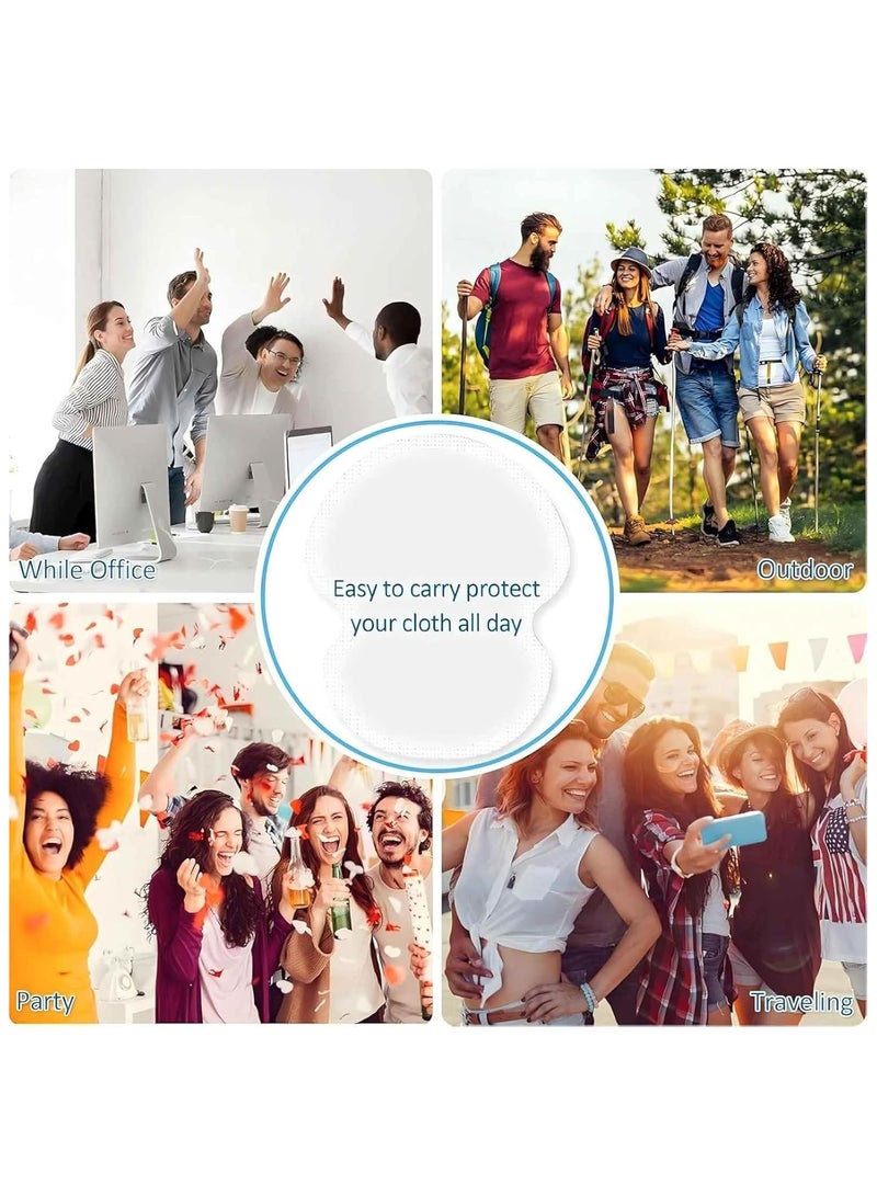 Underarm Sweat Pads for Women and Men [100 Pcs], Disposable Armpit Sweat Pads – Strong Adhesive, Non-Visible, Comfortable, All-Day Protection for Work, Weddings, Eid & Special Occasions - Image 4