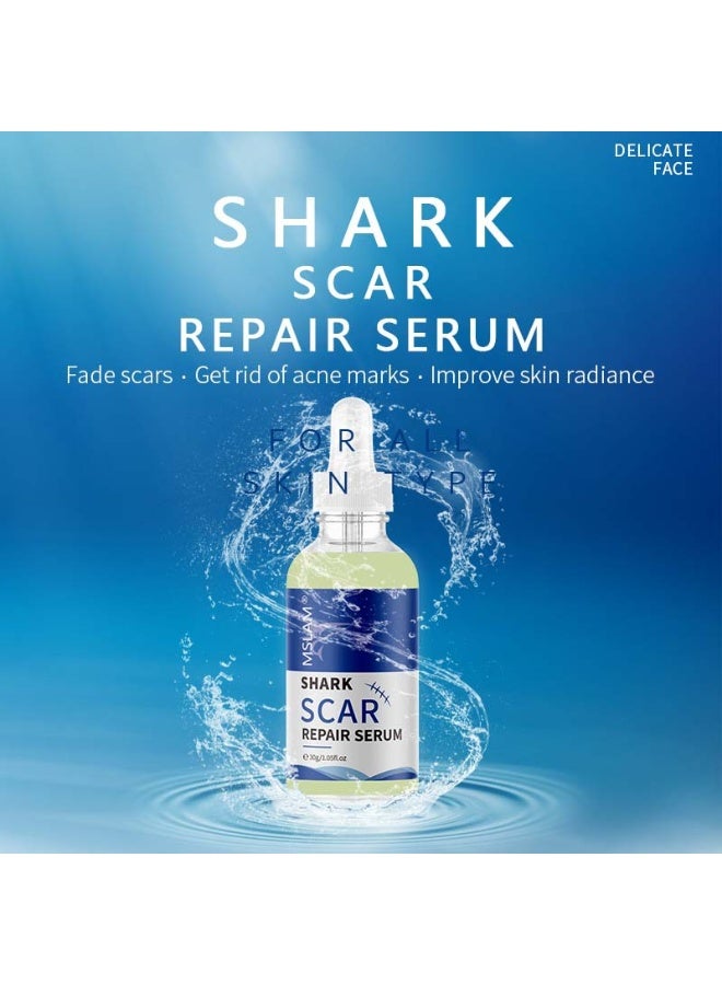MSLAM 2-PACKS Shark Repair Essence, Fades Scars and Acne Marks 30g*2 - Image 2