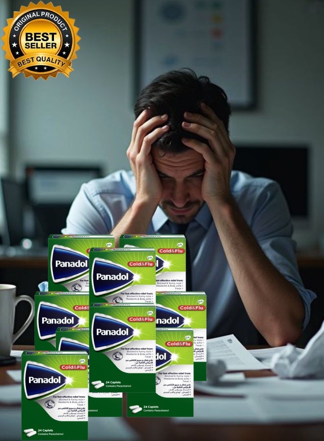 Panadol 9 Pieces Panadol Cold & Flu Night Time 24 Caplets - Image 1