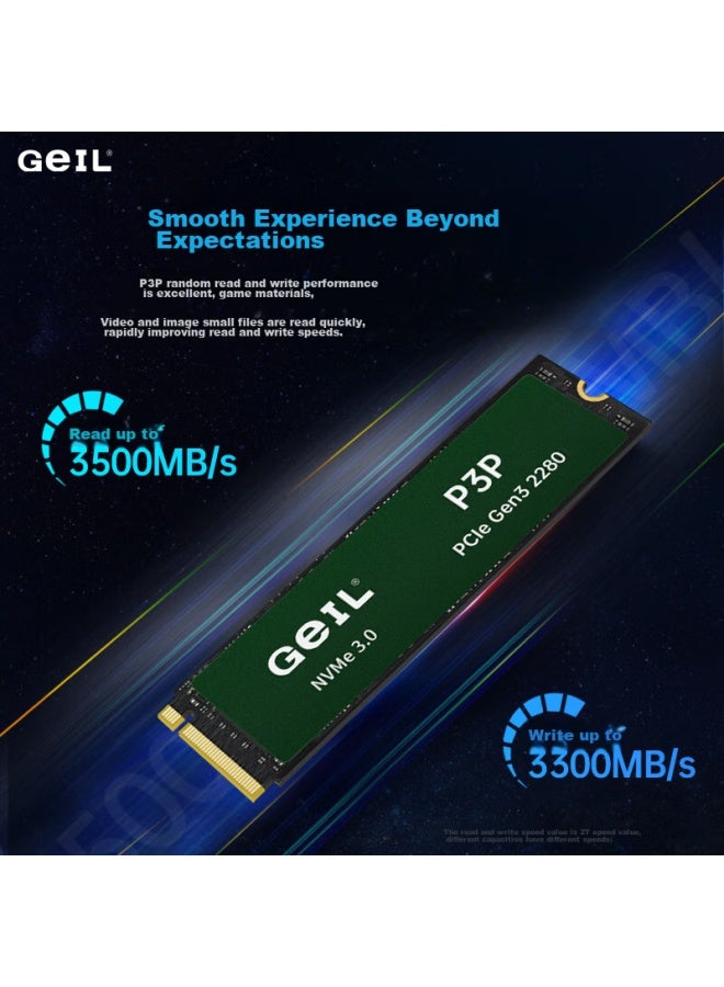 Geil 1tb Ssd Solid State Drive M.2 Interface Pcie 3.0 Desktop Laptop Hard Drive High-speed 3500mb/s P3p Series - Image 3