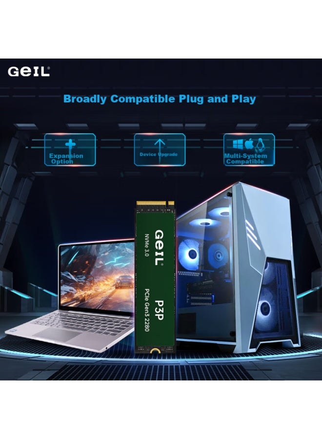Geil 1tb Ssd Solid State Drive M.2 Interface Pcie 3.0 Desktop Laptop Hard Drive High-speed 3500mb/s P3p Series - Image 5