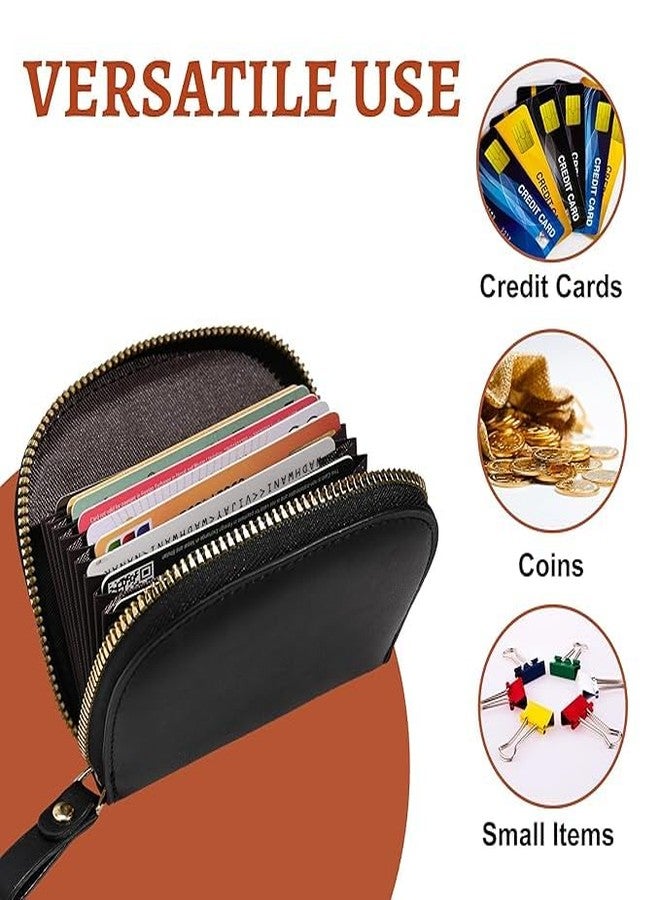 Kuber Industries Floral Vine Print PU Batua Purse, Cash & Coin Pocket Wallet for Women with Zip | Portable Cute Mini Wallet for Girls | Hand Wallet for College Girls | KS-4, Black - Image 5