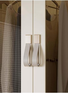 HXDream Portable Closet Wardrobe for Hanging Small Clothes, Folding Stackable Storage Bins with Lid, Folding Storage Box, 1 Hanging Area, 1 Drawer, 1 Storage Area  - Image 3