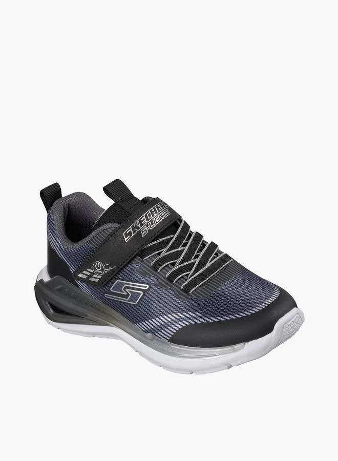 SKECHERS Boys Tri-Namics 2.0 Hook & Loop Sneakers - 401661L-Bksl-Cp