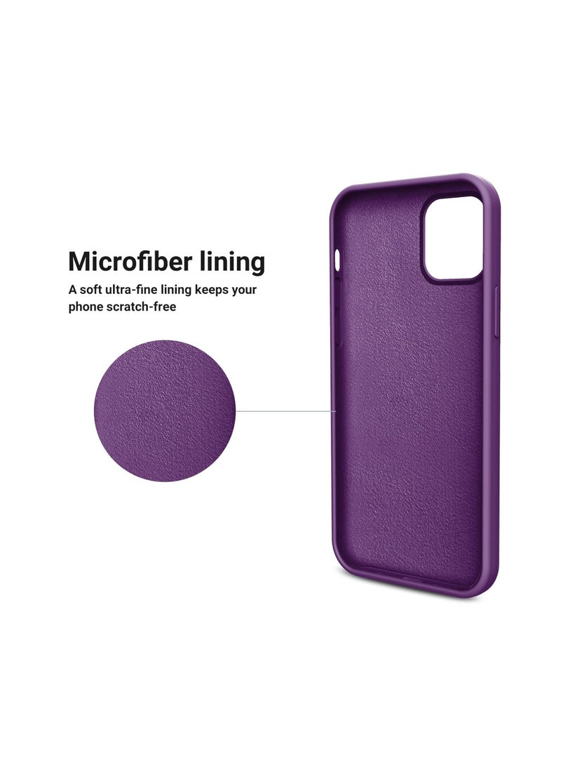 Compatible With Designed for iPhone 12 Case, Designed for iPhone 12 Pro Case, Silicone Shockproof Phone Case with [Soft Anti-Scratch Microfiber Lining]