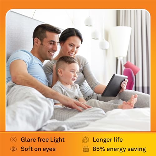 wipro Garnet 12W LED Bulb for Home & Office |Warm White (2700K) | B22 Base|220 Degree Light Coverage |4Kv Surge Protection |400V High Voltage Protection |Energy Efficient | Pack of 2 - Image 4