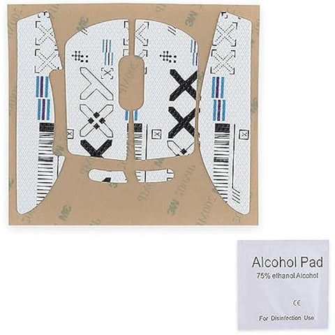 MOUSE SIDE PANELS/ANTI SWEAT PASTE GRIP TAPE REPLACEMENT FOR LOGITECH G PRO X SUPERLIGHT SECOND GEN WIRELESS GAMING MOUSE (WHITE)