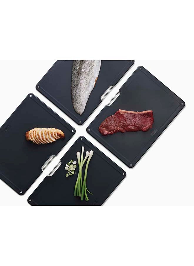 Joseph Joseph Joseph Joseph Folio Steel Chopping Board SET 4 pieceS - Rose Gold  - Image 3
