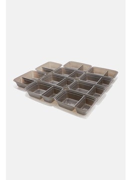 Just Cook 20 Pieces Two Compartment Rectangle Meal Prep Set, Grey  - Image 3