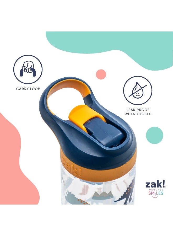 Zak Designs Bluey Atlantic Kids Water Bottle For School or Travel, 16oz Durable Plastic Water Bottle With Straw, Handle, and Leak-Proof, Pop-Up Spout Cover, 2-Pack (Bluey, Bingo) - Image 5