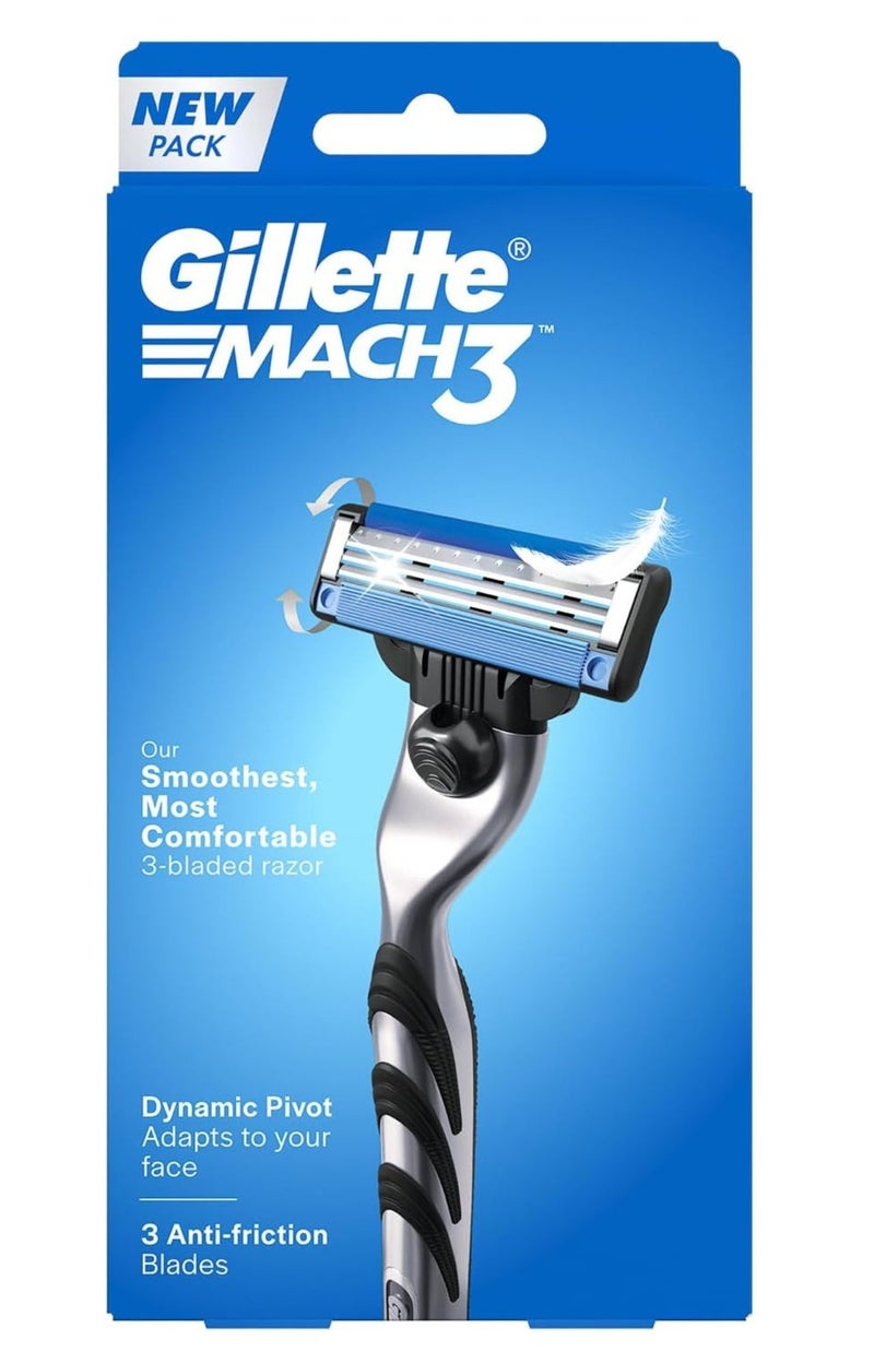 ماكينة حلاقة ‎Gillette Mach3‎ مع شفرة - 1 قطعة - Image 1