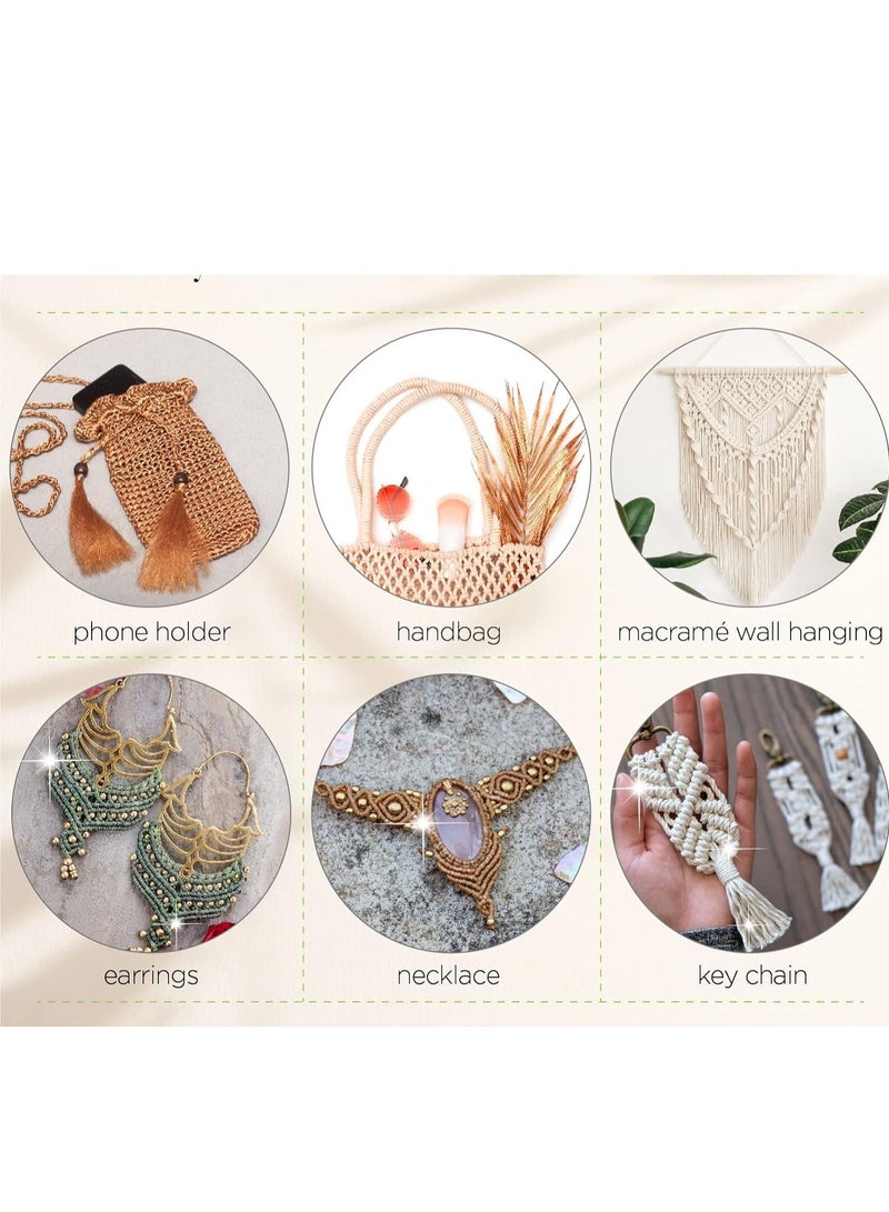 Macrame Thread 2mm 250m Roll Premium Cotton Durable and Soft (blue) - Image 2