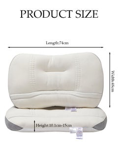 DUNISO Super Comfort Ergonomic Pillow for Neck Head and Shoulder Pain Relief Contour Support Pillows for Bed Sleeping Orthopedic Cervical Spine Stretch Pillow for Side Back Stomach Sleeper  - Image 4