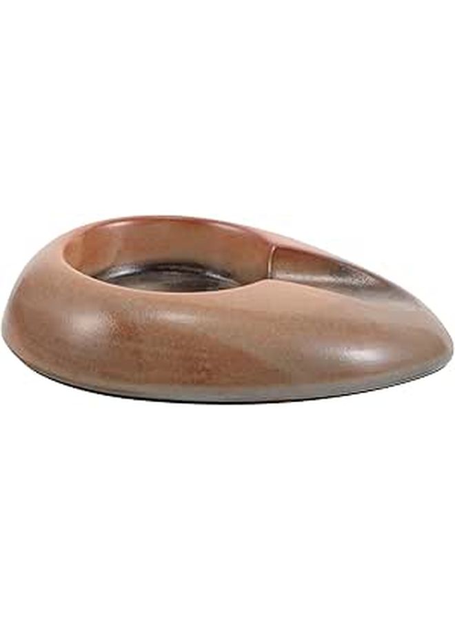 Vintage Ceramic Cigar Ashtray Large Opening Retro Tabletop Ash Holder For Indoor Outdoor Balcony Garden Party Decoration Beige - Image 1