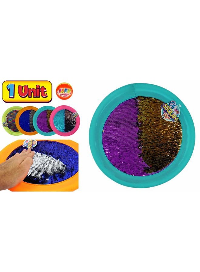Ja-Ru Sequin Flyer Soft Frisbee-Disk Toy (1 Frisbee Assorted) Flying Disc Soft Frisbee for Kids and Adults, Boys and Girls. Beach Pool Indoor and Outdoor Throwing Games. Birthday Gifts. 4637-1p - Image 5