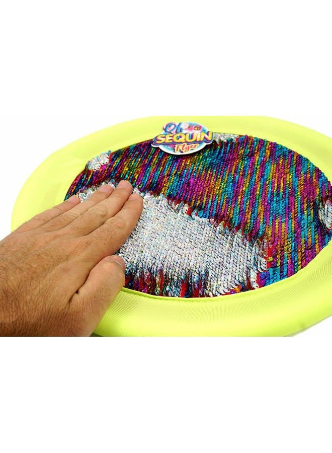 Ja-Ru Sequin Flyer Soft Frisbee-Disk Toy (1 Frisbee Assorted) Flying Disc Soft Frisbee for Kids and Adults, Boys and Girls. Beach Pool Indoor and Outdoor Throwing Games. Birthday Gifts. 4637-1p - Image 4