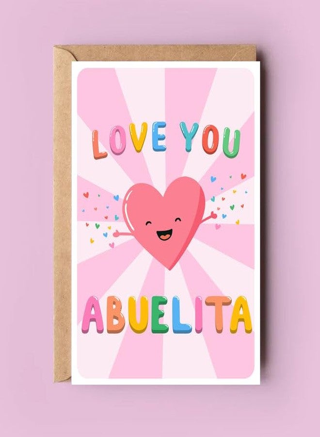PTDShops Love You Abuelita Card - Cute Grandmother's Day Card - 5 x 7 inches - Image 1
