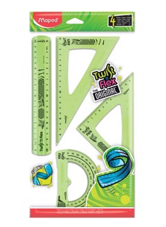 Maped 4-Piece Flexible Drafting Set Assorted Colours  - Image 1