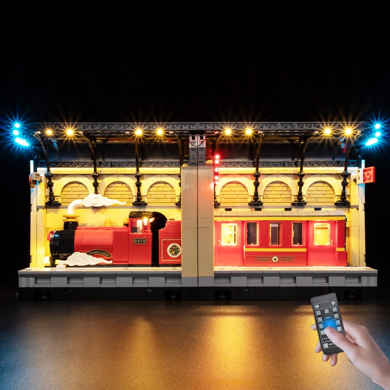 BrickSoul Advanced RC Light Kit for Lego 76450 Book Nook Hogwarts Express Building Set Upgraded Wireless ONOff Dimming Zonal Lighting with Hidden Cable Tech 76450 Set NOT Included - Image 3