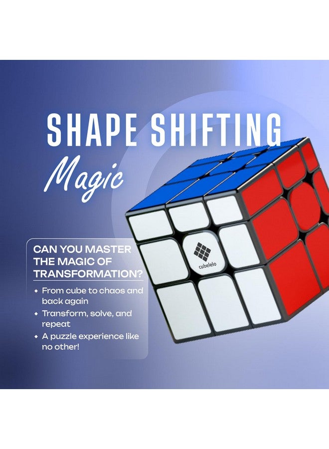 Cubelelo Drift 3x3 Mirror Color (Tiled) Non-Magnetic Speedcube | Unique Shape-Shifting Design for Puzzle Enthusiasts & Beginners | Ideal for Problem Solving & Brain Training - Image 3