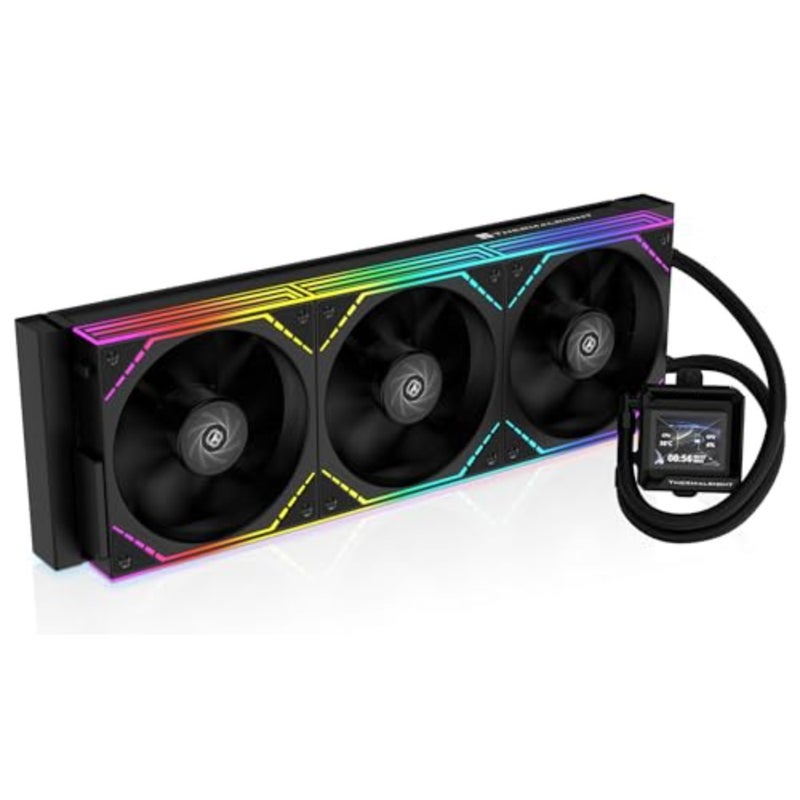 FW360 SE ARGB V2 360mm CPU AIO Liquid Cooler for Desktop - TL-M12Q 2000RPM Daisy-Chain Fans, 2" LCD Display Screen, for AM4/AM5 and Intel 1700/1851 3000RPM Pump, 3×TL-M12Q 120mm PWM Daisy-Chain Fans, for AMD AM5/AM4 and Intel LGA1851/1700 - Image 1
