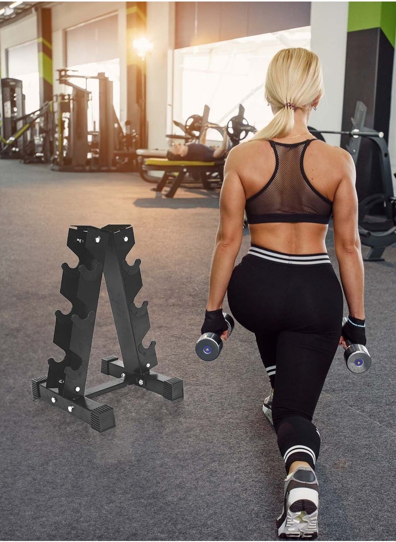 Viden - 3 Tier Dumbbell Storage Rack Dumbbell Stand Weight Storage Heavy Duty A Row Rack Dumbbell Storage Rack Dumbbell Storage Rack Steel Dumbbell Rack Home Gym Office - Image 1