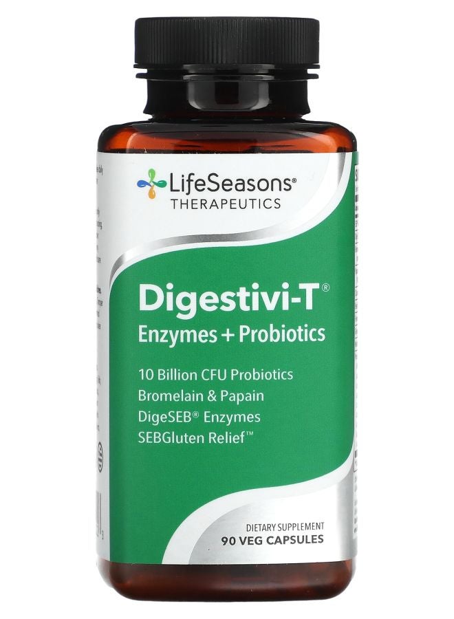 LifeSeasons Digestivi-T Enzymes + Probiotics 90 Veg Capsules