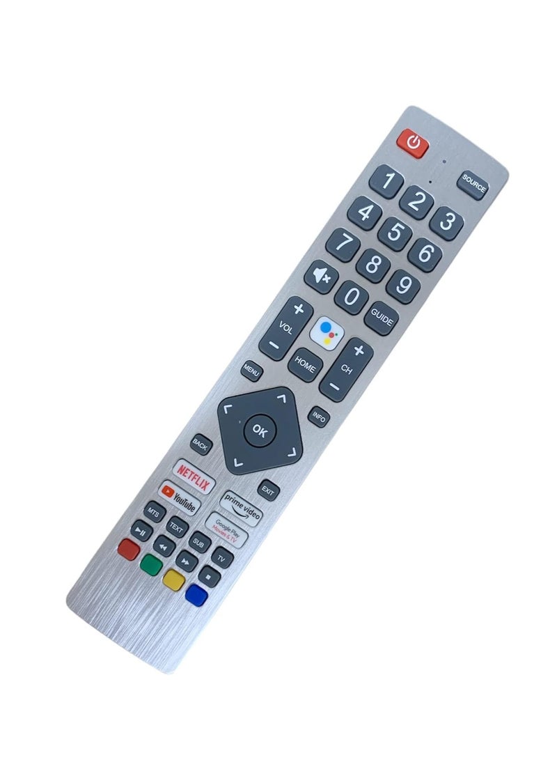 PopZa New Replacement Remote Control, Remote Control Fit, Universal Remote Control Compatible with Sharp Aquos UHD Smart TVs, SHW/RMC/0133 Remote Control with Google Play, Prime Video, NETFLIX - Image 3