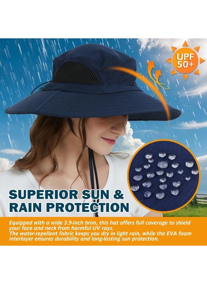 NIBEMINENT Wide Brim Sun Hat, UPF 50+ UV Protection Waterproof Packable Bucket Hat for Men & Women, Fishing Hiking Beach Garden  - Image 5