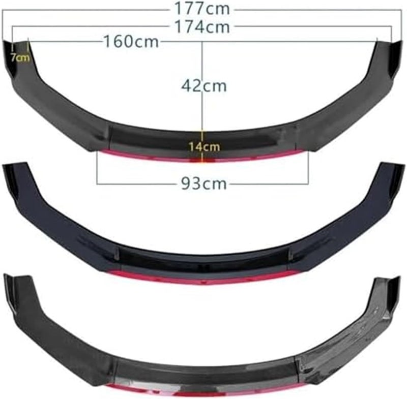 Wivplex A5 Bumper Spoiler Splitter 2008-2016 - Image 3