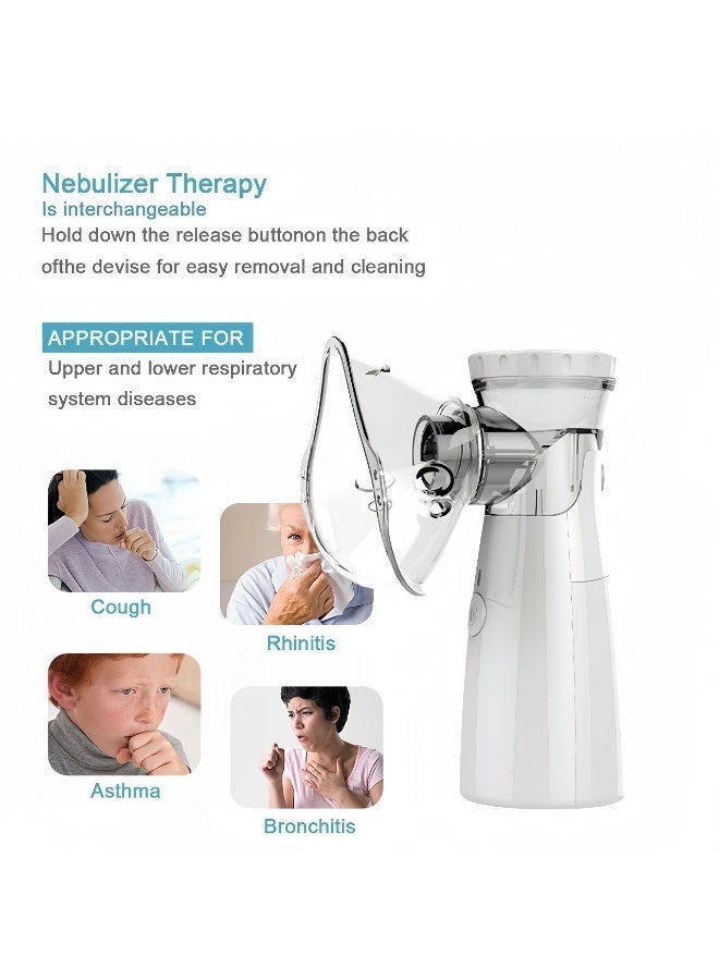 Bolivia's Portable Nebulizer Machine,Mini Vaporizers,USB Rechargeable Handheld Mesh Inhaler,Two Ways To Use For Adults And Children With Breathing Problems, For Home Office Outdoor - Image 5