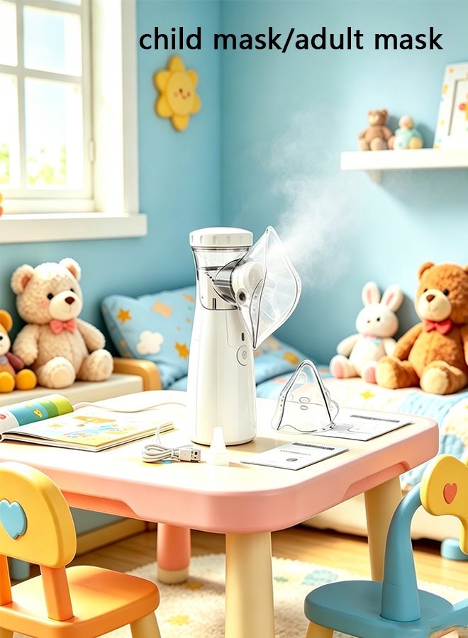 Bolivia's Portable Nebulizer Machine,Mini Vaporizers,USB Rechargeable Handheld Mesh Inhaler,Two Ways To Use For Adults And Children With Breathing Problems, For Home Office Outdoor - Image 1
