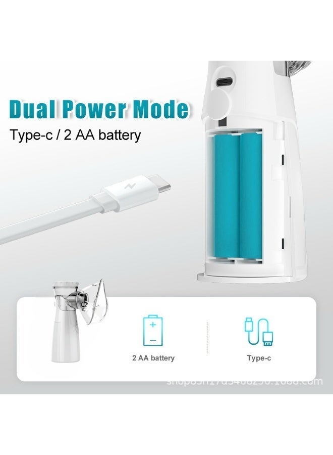 Bolivia's Portable Nebulizer Machine,Mini Vaporizers,USB Rechargeable Handheld Mesh Inhaler,Two Ways To Use For Adults And Children With Breathing Problems, For Home Office Outdoor - Image 3
