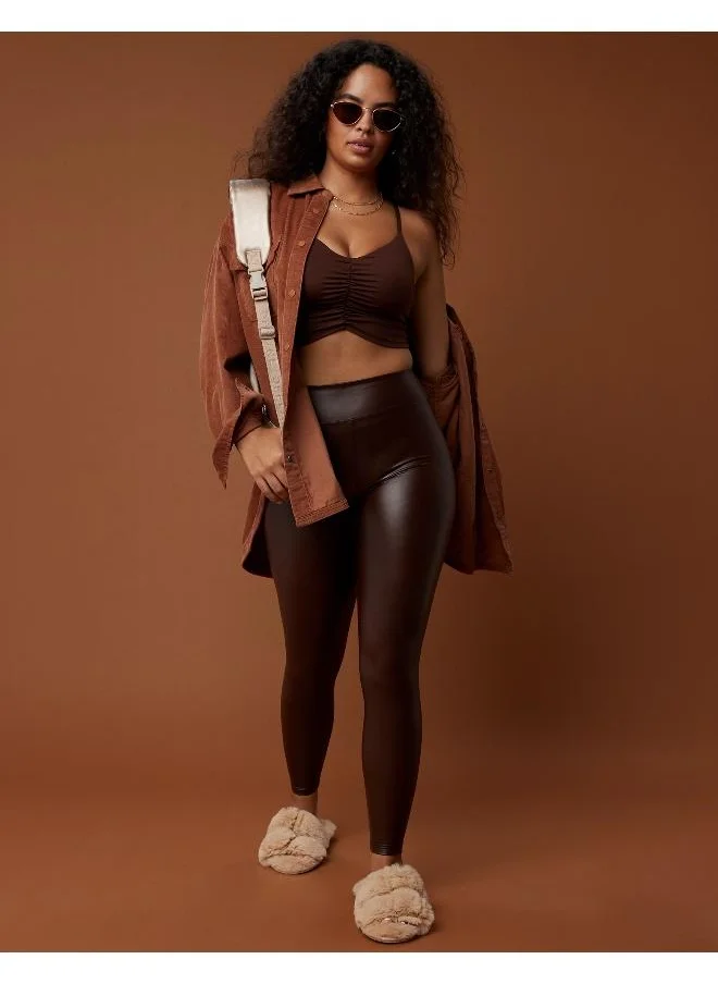 Aerie OFFLINE By Aerie Real Luxe Faux Leather Legging