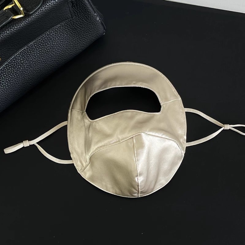 Silk 100% Mulberry Silk Sun Protection Full-Face Mask for Outdoor Driving - Image 1