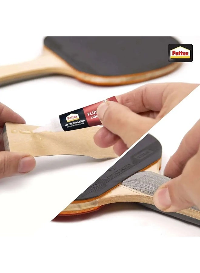 Pattex غراء سوبر سائل 3 جرام – لاصق قوي سريع الجفاف للمعادن، البلاستيك، الخشب، المطاط والسيراميك – فوهة دقيقة، رابطة فورية، غراء بقوة صناعية-2370711 - Image 2