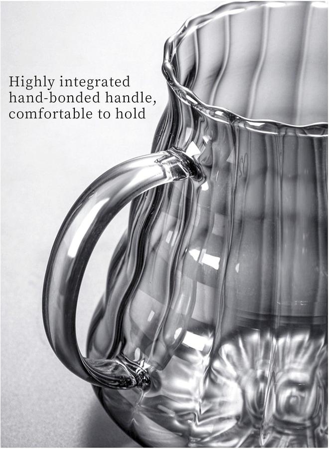 HOMESTAR V60 Coffee Maker Drip Set Of 3 With Filter Clear 600ml Pot Glass Gray - Image 3