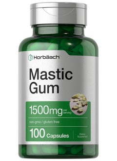 Horbaach Horbäach Mastic Gum Capsules 1500mg 100 Count | Non-GMO & Gluten Free  - Image 1
