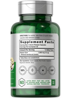 Horbaach Horbäach Mastic Gum Capsules 1500mg 100 Count | Non-GMO & Gluten Free  - Image 2