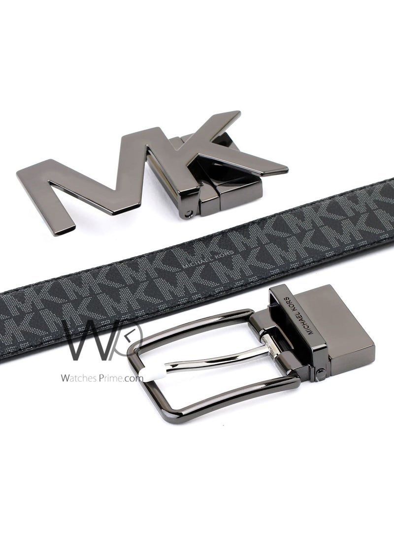 Michael Kors Black Belt Set For Men