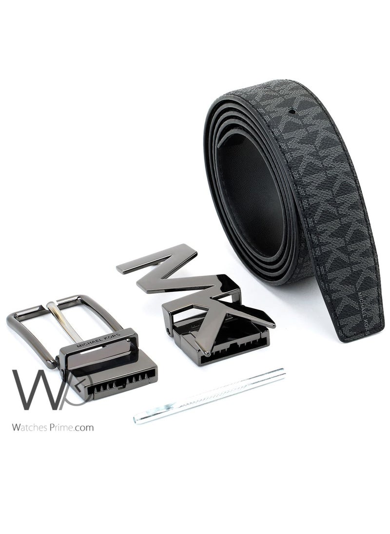 Michael Kors Black Belt Set For Men