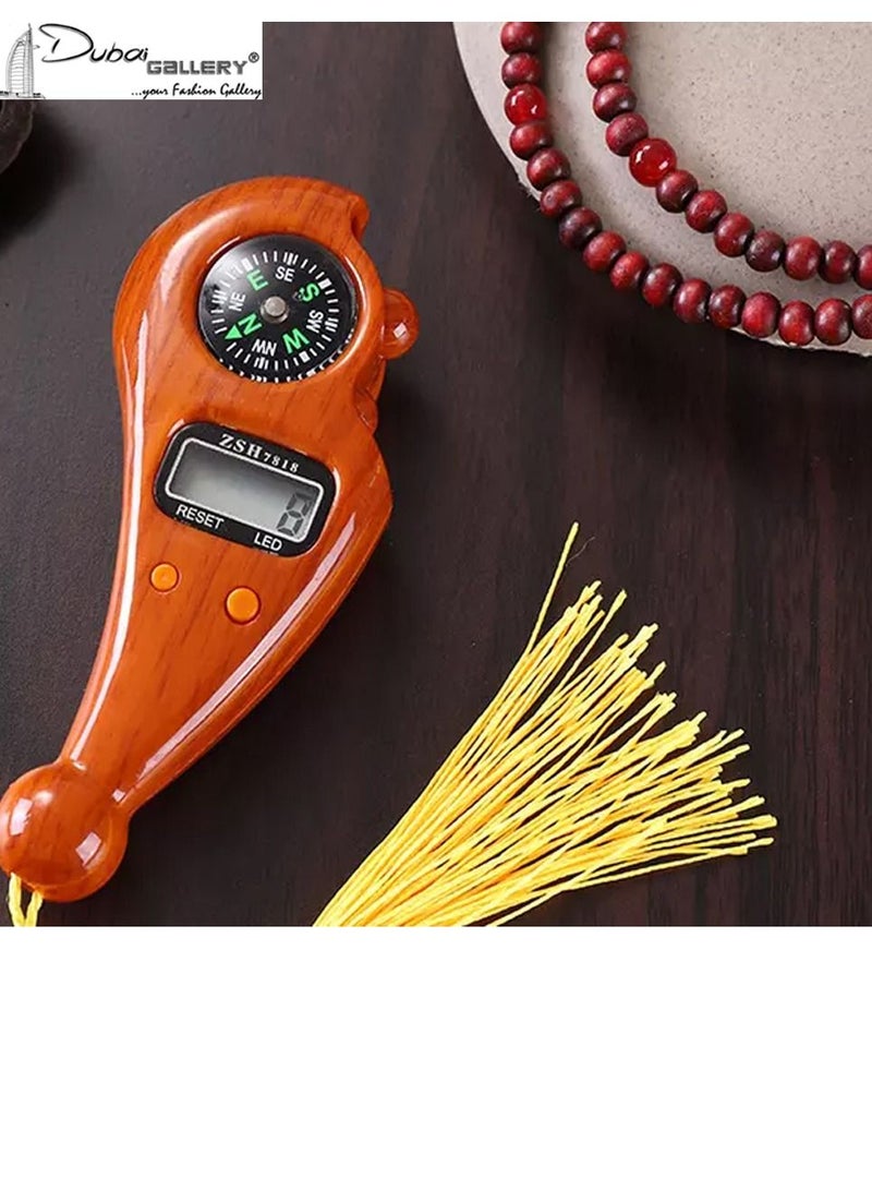DubaiGallery Muslim LCD finger Tasbih Digital Tally Counter with Compass Beads Electronic Counter Digital Prayer Beads Tasbeeh counter - Image 1