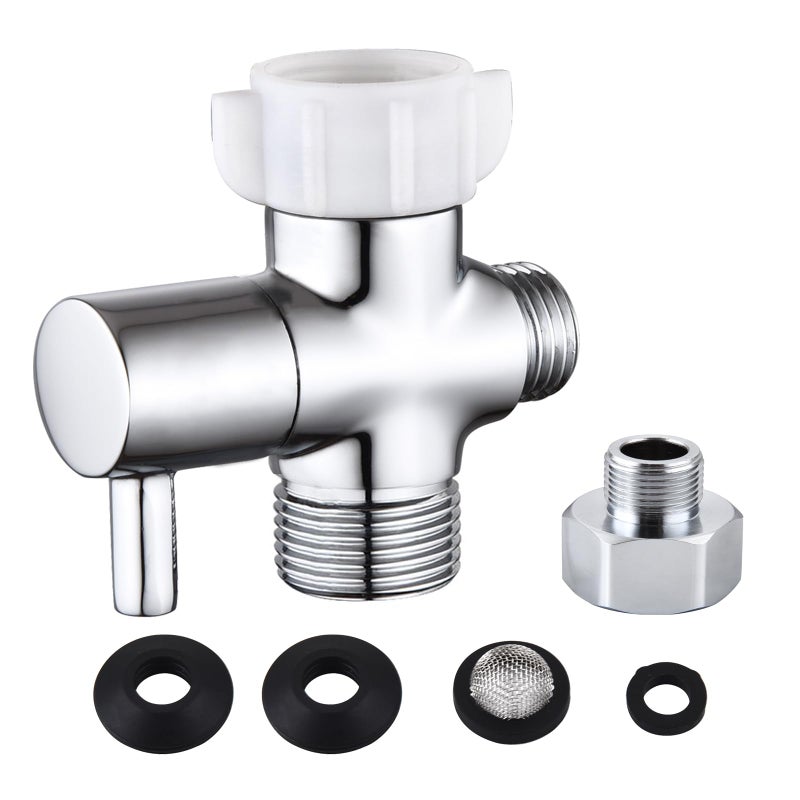 YRDL Bidet T Adapter with Shut off ValveMetal T Valve for Bidet 78 X 78 X 12or 38Tee Connector Bidet Attachment for Toilet